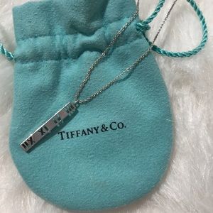 Tiffany and Co atlas bar necklace